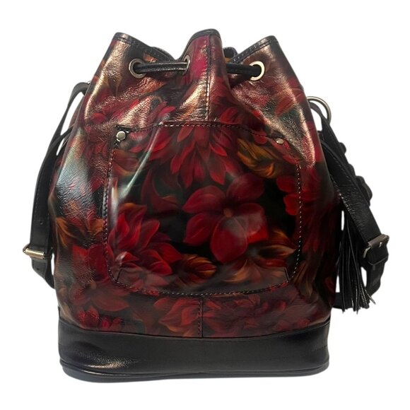 Patricia Nash Red Floral Crossbody Bag - Picture 7 of 15